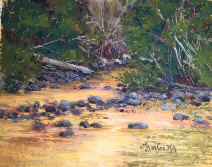 River Of Gold 11x14 pastel 795