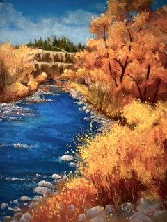 Fiery Fall by painter Jan Thompson